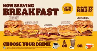 Burger King Croissant Wich Breakfast Menu Promotion from RM3.90 only