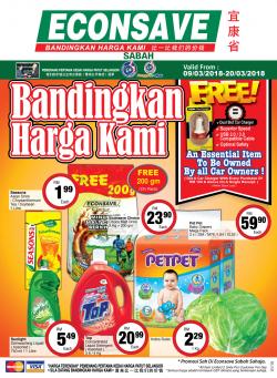 Econsave Sabah Promotion Catalogue (9 March 2018 - 20 March 2018)