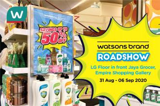 Watsons Brand Roadshow Promotion at Empire Shopping Gallery (31 August 2020 - 6 September 2020)