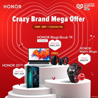Honor 9.9 Sale on Lazada (9 September 2020)