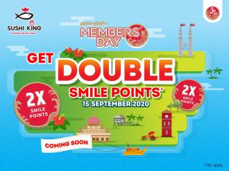 Sushi King Members Day Promotion Get Double Smile Points (15 September 2020)