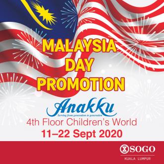 Anakku Malaysia Day Promotion at SOGO Kuala Lumpur (11 September 2020 - 22 September 2020)