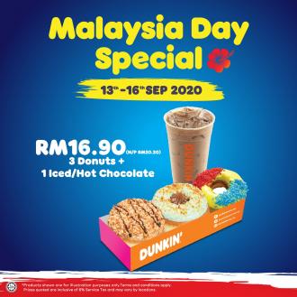 Dunkin Donuts Malaysia Day Promotion (13 September 2020 - 16 September 2020)