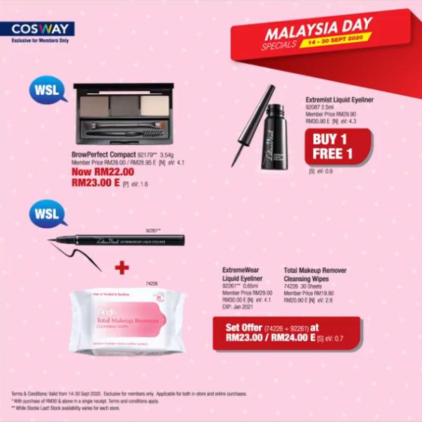 Cosway Malaysia Day Promotion (14 September 2020 - 30 September 2020)