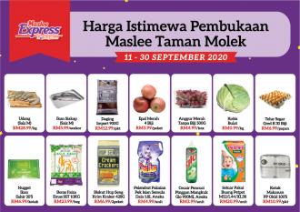 Maslee Taman Molek Opening Promotion (11 Sep 2020 - 30 Sep 2020)