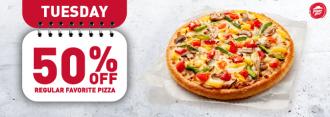 Pizza Hut Tuesday Pizza Day Regular Pizza 50% OFF Promotion