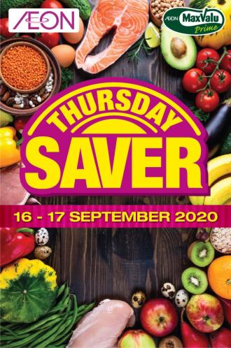 AEON Supermarket Thursday Savers Promotion (16 September 2020 - 17 September 2020)
