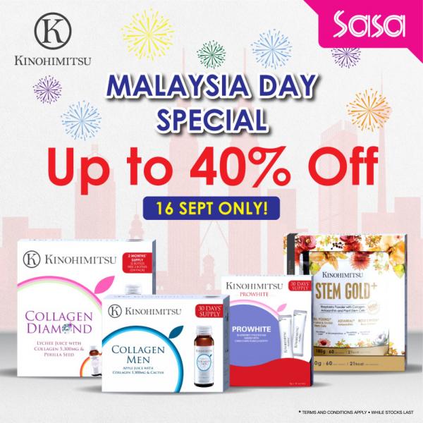 Sasa Kinohimitsu Malaysia Day Sale Up To 40% OFF (16 September 2020)