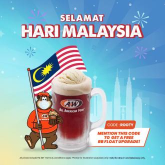 A&W Malaysia Day FREE RB Float Upgrade Promotion (16 September 2020)
