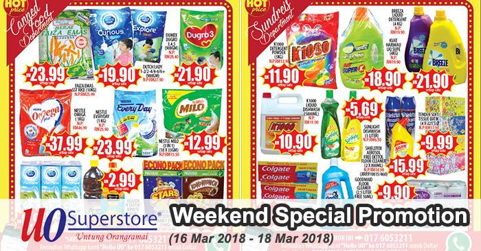 UO SuperStore Pasir Gudang Weekend Special Promotion (16 March 2018 - 18 March 2018)