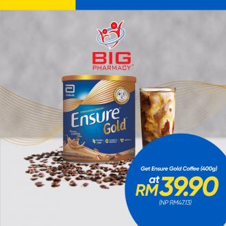 BIG Pharmacy Abbott Ensure Gold Coffee @ RM39.90 with Touch 'n Go eWallet (15 September 2020 - 31 October 2020)