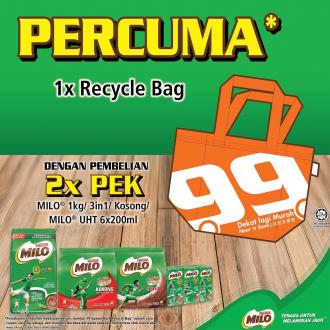99 Speedmart Milo FREE Recycle Bag Promotion