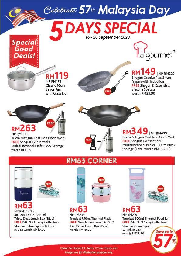 La Gourmet Malaysia Day Promotion Save Up To 57% (16 September 2020 - 20 September 2020)