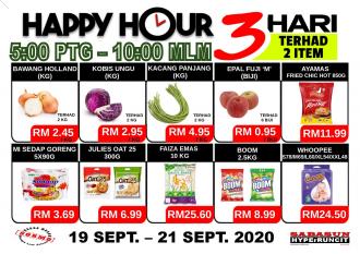 Sabasun Happy Hour Promotion (19 September 2020 - 21 September 2020)