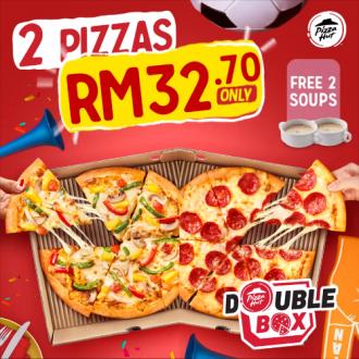 Pizza Hut 2 Pizzas + 2 Soups @ RM32.70 Promotion