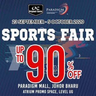 Original Classic Sports Fair Sale Up To 90% OFF at Paradigm Mall Johor Bahru (23 September 2020 - 5 October 2020)
