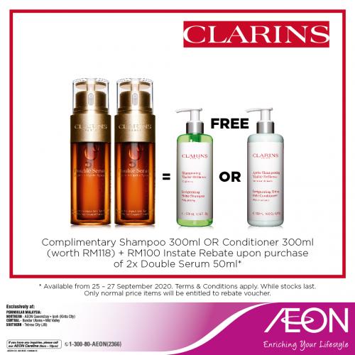 AEON Clarins Great Beauty Deals Promotion (25 September 2020 - 27 September 2020)