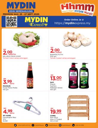 MYDIN Hari-Hari Murah Promotion (25 September 2020 - 27 September 2020)