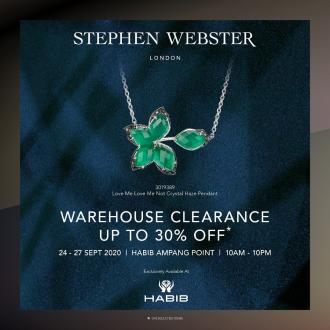HABIB Warehouse Clearance Sale Up To 30% OFF (24 Sep 2020 - 27 Sep 2020)