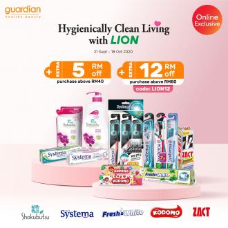 Guardian Lion Online Sale Up To 40% OFF (21 September 2020 - 18 October 2020)