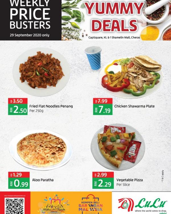 LuLu Hypermarket Yummy Deals Promotion (29 September 2020)