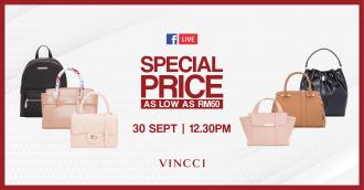 Padini Vincci Facebook Live Special Price Sale As Low As RM60 (30 September 2020)
