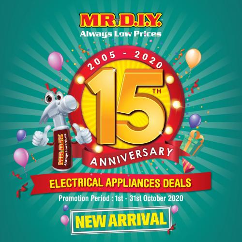 MR DIY Electrical Appliances Promotion (1 October 2020 - 31 October 2020)