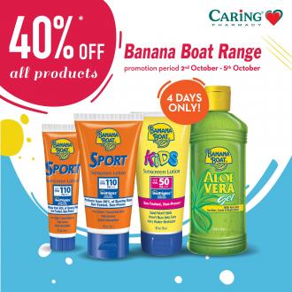 Caring Pharmacy Banana Boat 40% OFF Promotion (2 October 2020 - 5 October 2020)