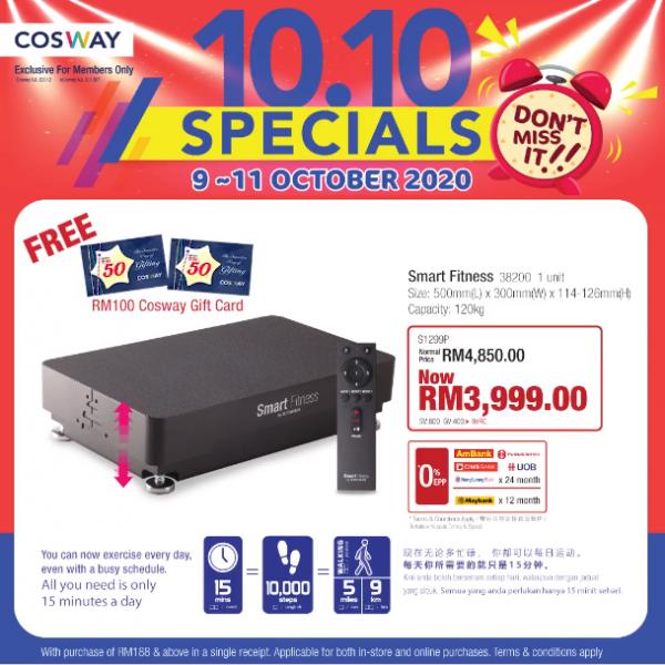 Cosway 10.10 Sale (9 October 2020 - 11 October 2020)