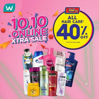 Watsons 10.10 Online Sale All Hair Care 40% OFF Promotion (5 Oct 2020 - 11 Oct 2020)