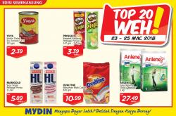 MYDIN Peninsular Malaysia TOP 20 WEH Promotion (23 March 2018 - 25 March 2018)