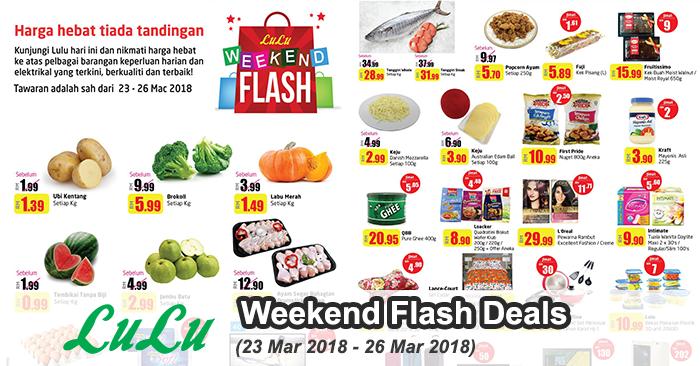 LuLu Hypermarket Kuala Lumpur Weekend Flash Deals Promotion (23 March 2018 - 26 March 2018)