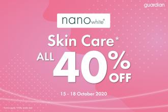Guardian Nano White Skincare Sale 40% OFF (15 Oct 2020 - 18 Oct 2020)