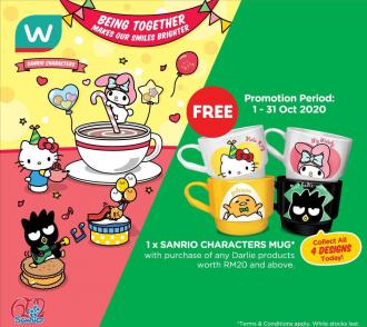 Watsons Darlie FREE Sanrio Mug Promotion (1 Oct 2020 - 31 Oct 2020)