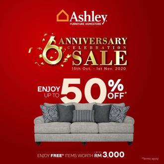 Ashley Furniture HomeStore 6th Anniversary Sale Up To 50% OFF (15 Oct 2020 - 1 Nov 2020)