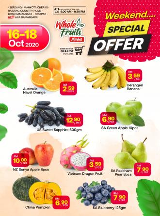 Whole Fruits Market Weekend Promotion (16 October 2020 - 18 October 2020)