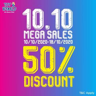 Toy World 10.10 Mega Sales 50% OFF at Freeport A'Famosa (10 October 2020 - 18 October 2020)