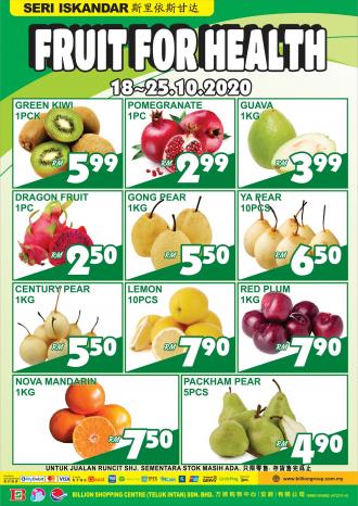 BILLION Seri Iskandar Fruit Promotion (18 October 2020 - 25 October 2020)