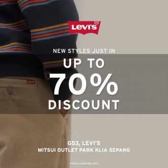 Levi's October Sale Up To 70% OFF at Mitsui Outlet Park (14 Oct 2020 - 1 Nov 2020)