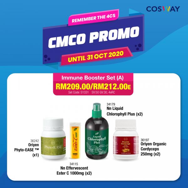 Cosway Online CMCO Promotion (valid until 31 October 2020)