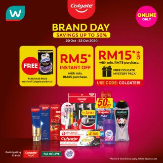 Watsons Online Colgate Brand Day Sale Up To 50% OFF (20 Oct 2020 - 22 Oct 2020)