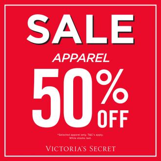 Victoria's Secret Apparel & Bras Sale 50% OFF (valid until 2 Nov 2020)