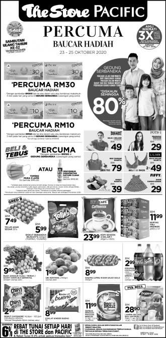 The Store and Pacific Hypermarket Weekend Promotion (23 October 2020 - 25 October 2020)