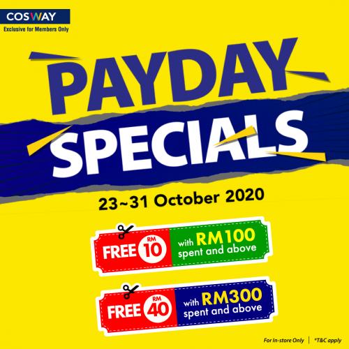 Cosway Pay Day Promotion FREE e-Voucher (23 October 2020 - 31 October 2020)