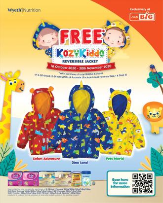 AEON BiG S-26 Promotion FREE Kozy Kiddo Reversible Jacket (1 October 2020 - 30 November 2020)