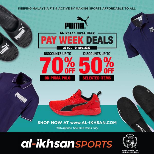 Puma Pay Week Deals Promotion Up To 70% OFF at Al-Ikhsan Online Store ...