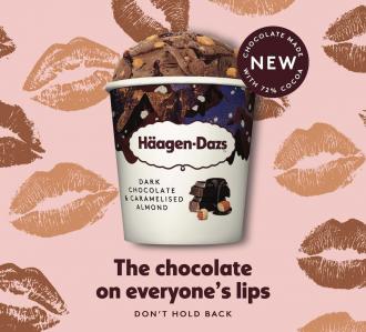 Haagen-Dazs New Dark Chocolate Ganache & Almond Ice Cream