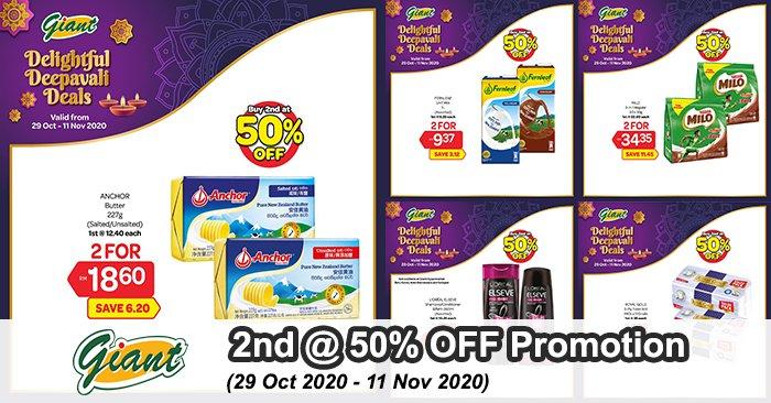 Giant Deepavali Promotion 2nd @ 50% OFF (29 Oct 2020 - 11 Nov 2020)