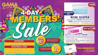 Gama 4 Days Members Sale (29 October 2020 - 1 November 2020)