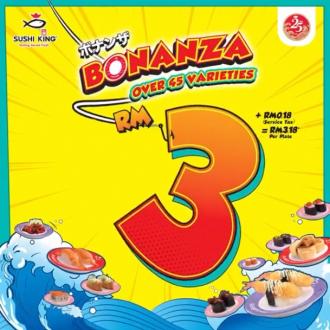 Sushi King Bonanza Promotion Sushi for RM3.18 (2 November 2020 - 5 November 2020)